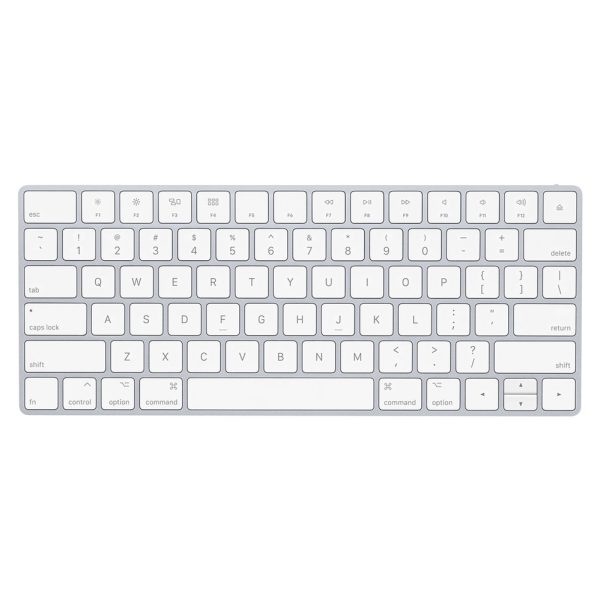⁦מקלדת אלחוטית Apple Magic Keyboard Bluetooth בצבע לבן⁩ – תמונה ⁦2⁩