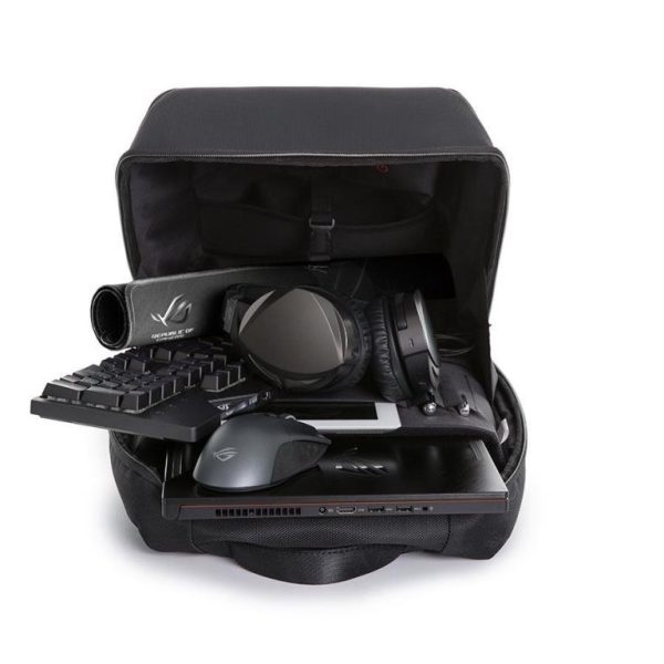 תיק גב למחשב נייד עד לגודל 15.6 אינץ. ASUS ROG Ranger Gaming Backpack BP2500G – תמונה 3