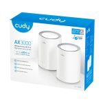 ⁦ראוטר (2 יחידות) Cudy AX3000 2.5G Whole Home Mesh Wi-Fi 6 System M3000 V2.0⁩ – תמונה ⁦2⁩