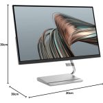 ⁦מסך מחשב ‏27 ‏אינטש Lenovo Q27q-20 66EFGAC3IS QHD⁩ – תמונה ⁦2⁩