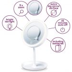 ⁦מראת איפור וקוסמטיקה מוארת Beurer BS45 עם מראה מגנטית נוספת והגדלה פי 5⁩ – תמונה ⁦3⁩