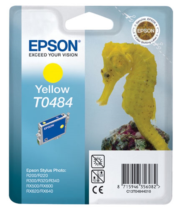 ראש דיו תואם צהוב EPSON T0484