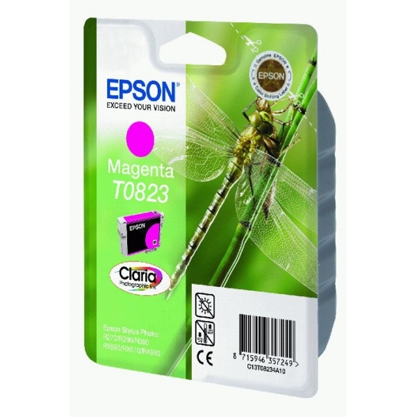 ראש דיו תואם אדום EPSON T0823