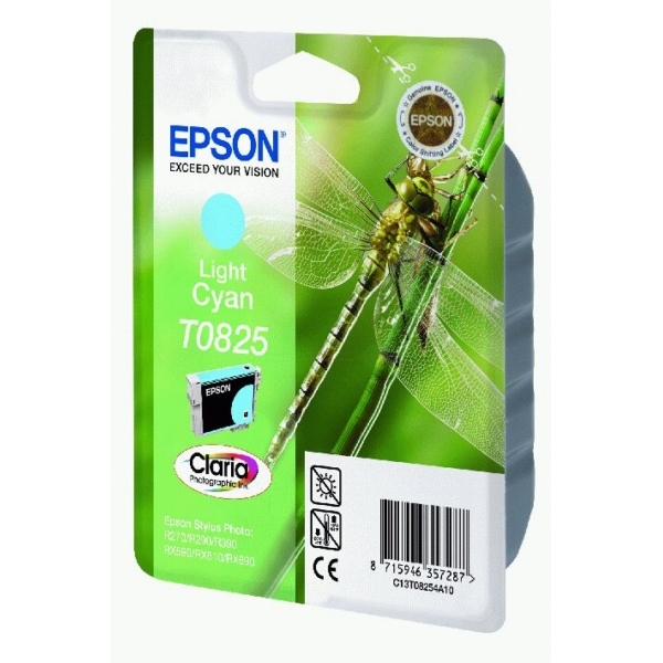 ראש דיו תואם כחול בהיר EPSON T0825