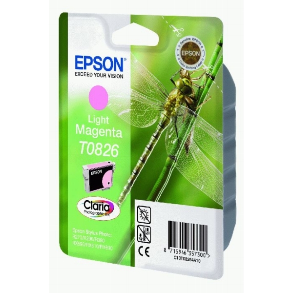 ראש דיו תואם אדום בהיר EPSON T0826