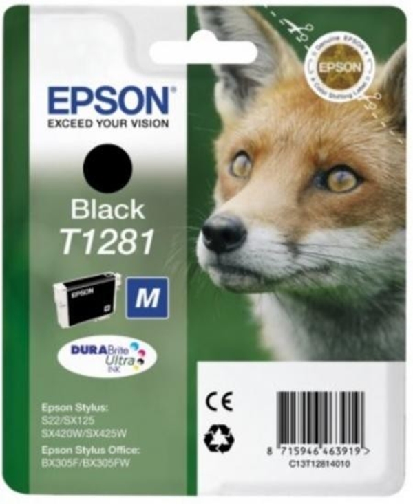 ראש דיו תואם שחור EPSON T1281