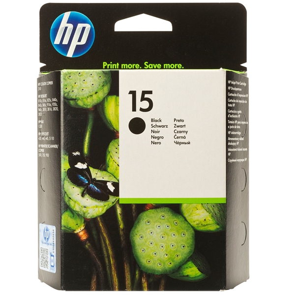 ראש דיו תואם שחור HP15 C6615DE