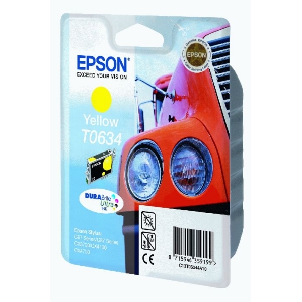 ראש דיו מקורי צהוב EPSON T0634
