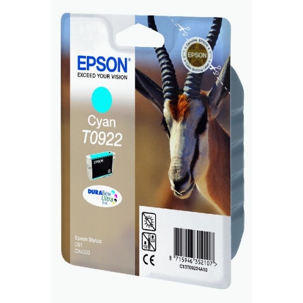 ראש דיו מקורי כחול EPSON T0922