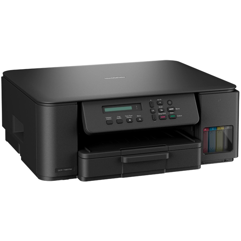 מדפסת משולבת  הזרקת דיו בקבוקונים  Brother DCP-T580DW