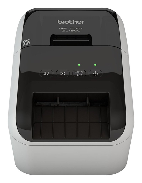 מדפסת מדבקות עם חיתוך אוטומטי ויכולת הדפסה באדום ושחור Brother QL-800