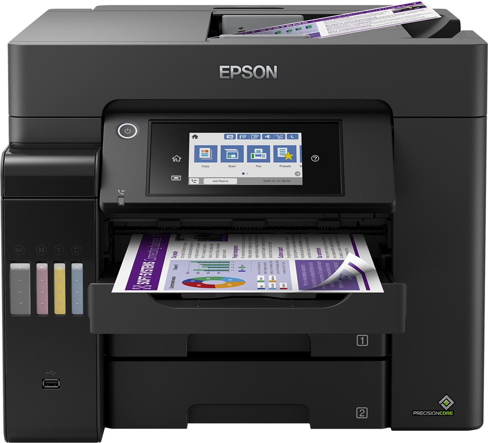 מדפסת דיו משולבת אלחוטית Epson EcoTank L6550