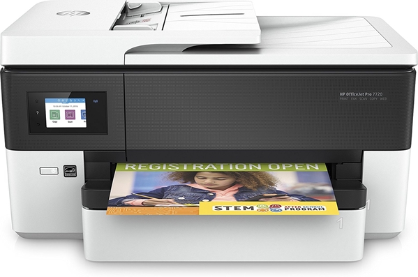 מדפסת הזרקת דיו HP OfficeJet Pro 7720 All-in-One - Y0S18A Wide Format A3