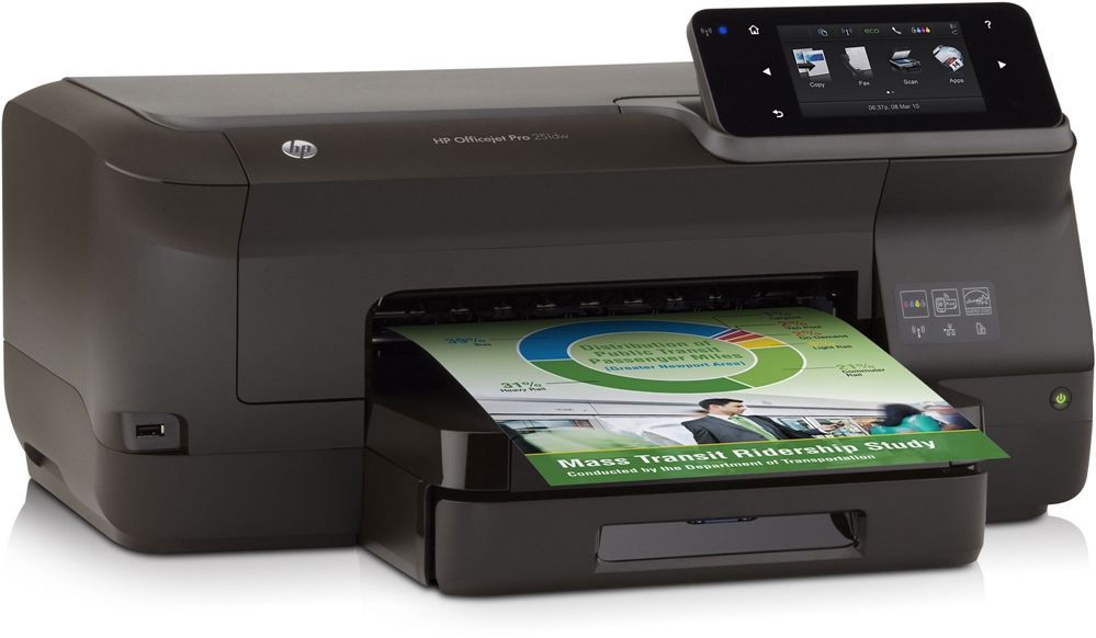 מדפסת הזרקת דיו HP Officejet Pro 251dw Printer