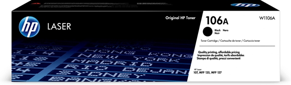 טונר שחור מקורי HP W1106A 106A